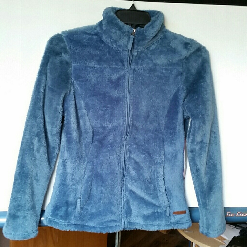 Lightweight Alpine Butter Pile light blue jacket